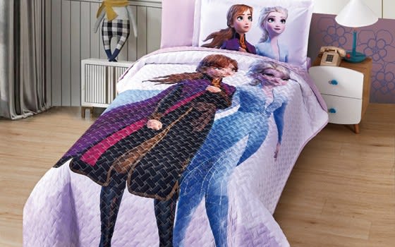 Disney Printed Kids Bed Spread 4 PCS - Multi Color