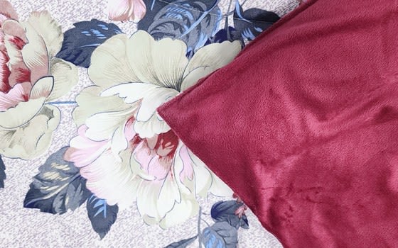 Armada Printed & Velvet Comforter Bedding Set 3 PCS - Single Multi Color