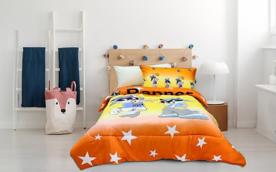 Rossum Kids Comforter Bedding Set 4 PCS - Orange 