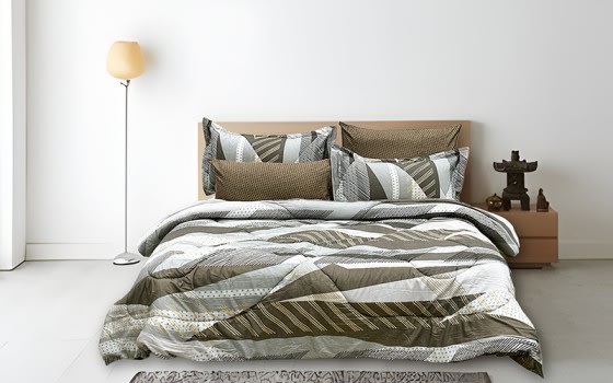 Armada Printed Comforter Bedding Set 6 PCS - King Multi Color