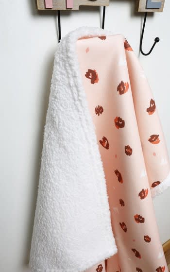 Hamur Baby Printed Blanket 1 PC - Peach