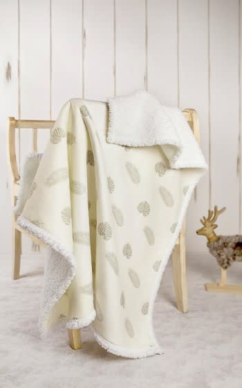 Hamur Baby Printed Blanket 1 PC - Cream