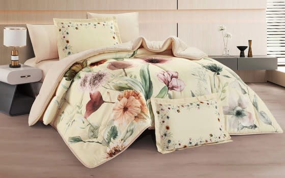 Alison Comforter Bedding Set 4 PCS - Single Cream