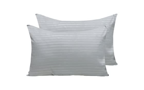 Armada Hotel Stripe Pillow Case 2 PCS - Grey