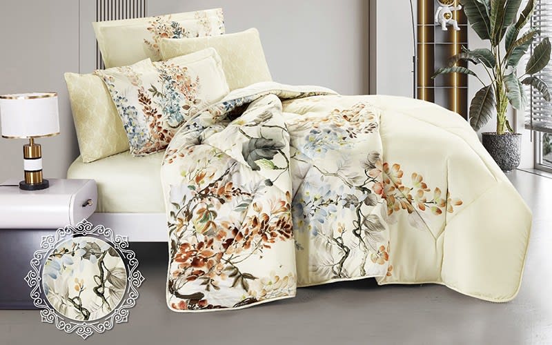 Kersen Comforter Bedding Set 4 PCS - Single Cream