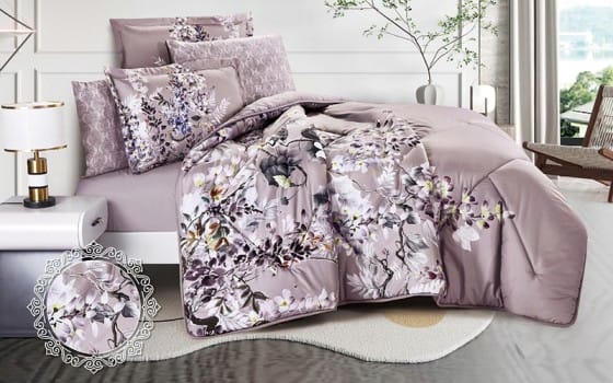 Kersen Comforter Bedding Set 4 PCS - Single Purple