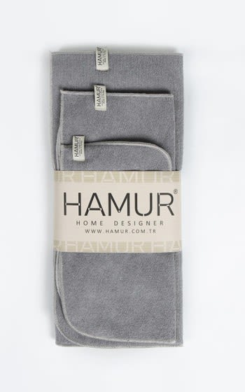 Hamour Dish Drying Kitchen Set 3 Pcs - Grey