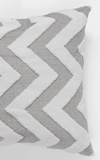 Hamur Cushion Cover Without Filling (43 x 43) - White & Gray