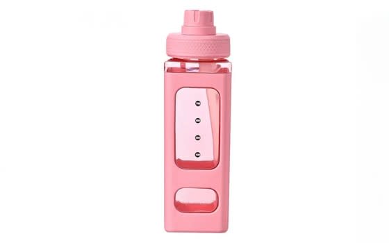 Plastic Water Bottle With Proof Flip Top Lid - Pink