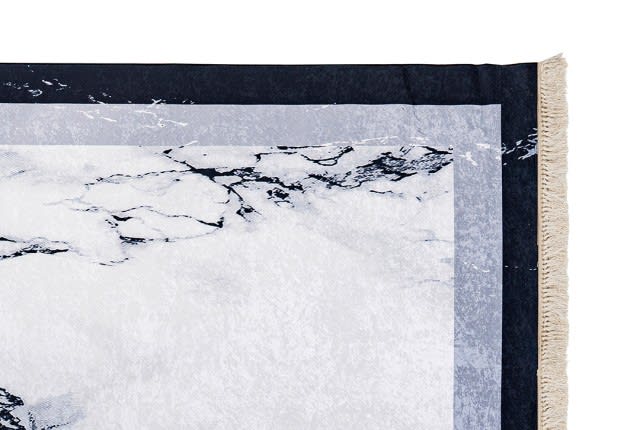 سجاد عازل للماء من أرمادا - ( 180 × 280 ) رمادي و أبيض و أسود