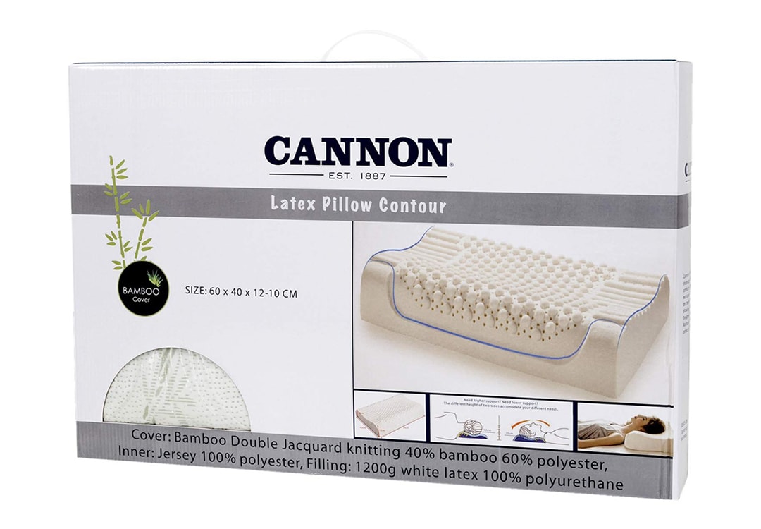 Cannon Latex Pillow Contour ( Soft )