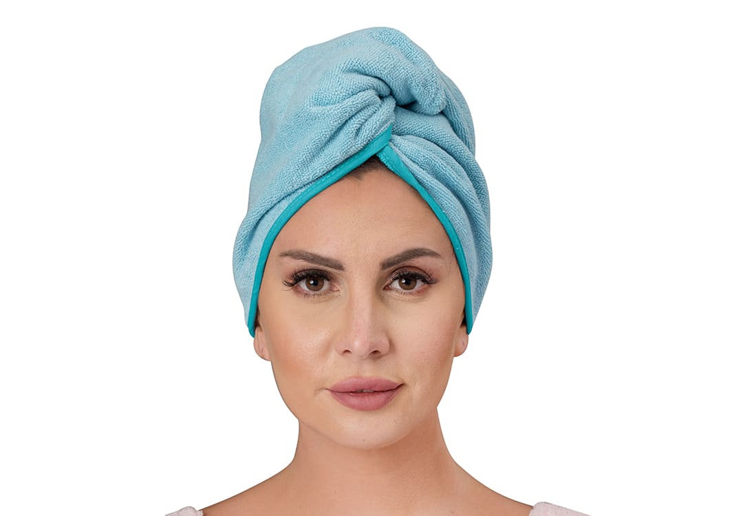 Cannon Hair Towel - (Free Size) Sky Blue