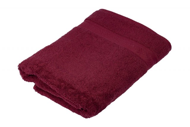 Cannon Plain Towel  ( 81 x 163 ) -  Burgundy
