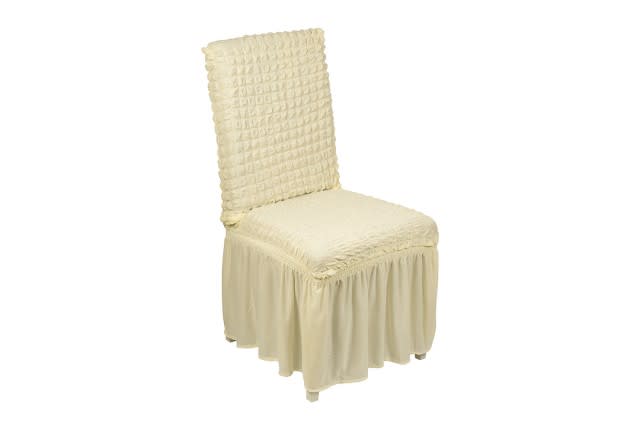 Stretch Chair Cover Set 6 PCS - Cream