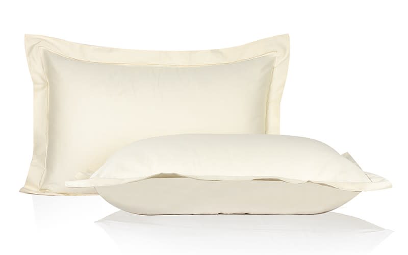 Cannon Bourdon  Plain Pillow Case 2 PCS - Ivory