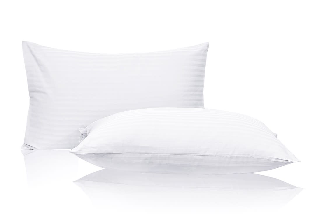 Cannon Stripe Pillow Case 2 PCS - White