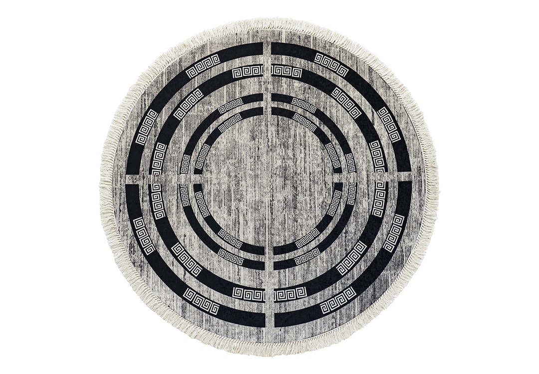 Armada WaterProof Carpet - ( 160 × 160 ) cm Versace Black & Grey