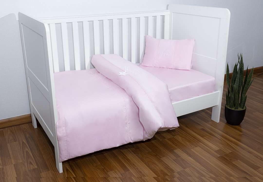 Cannon Duvet Cover Set Without Filling 3 PCS - Baby Pink