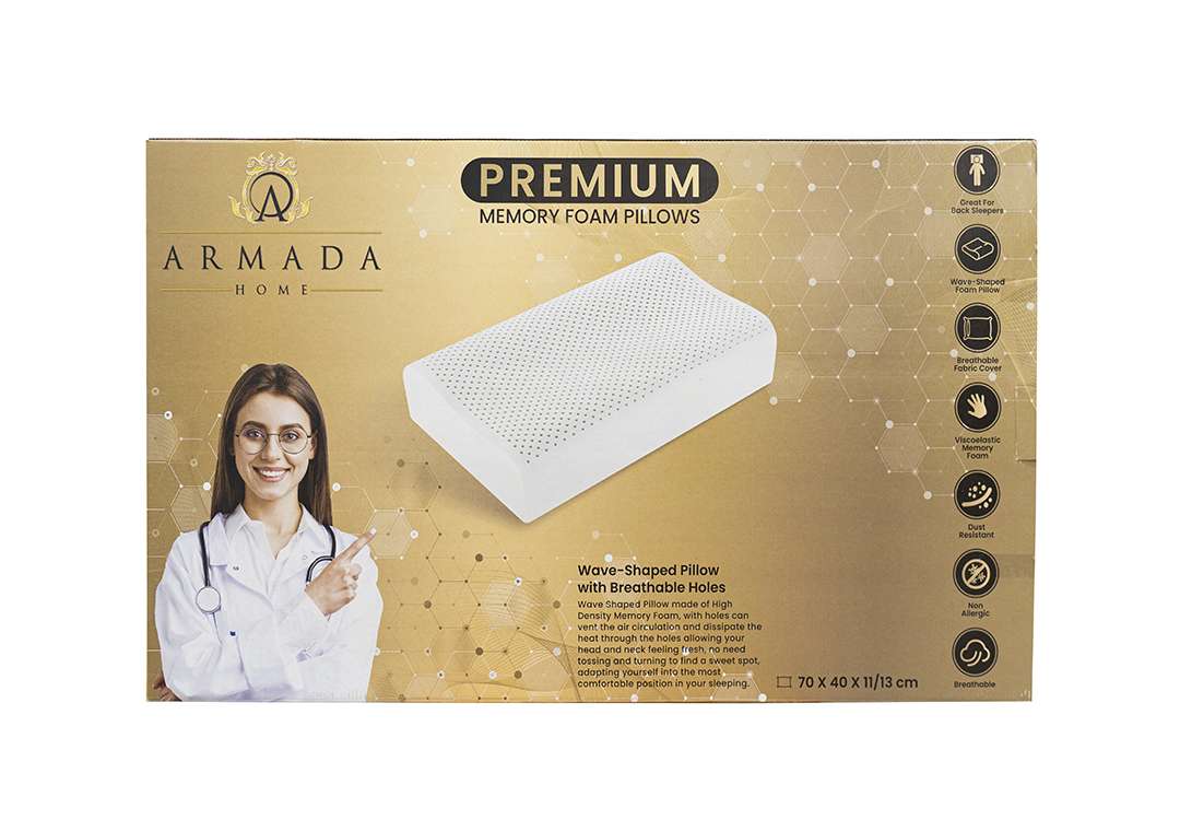 Armada Premium Memory Foam Pillows ( Medium )