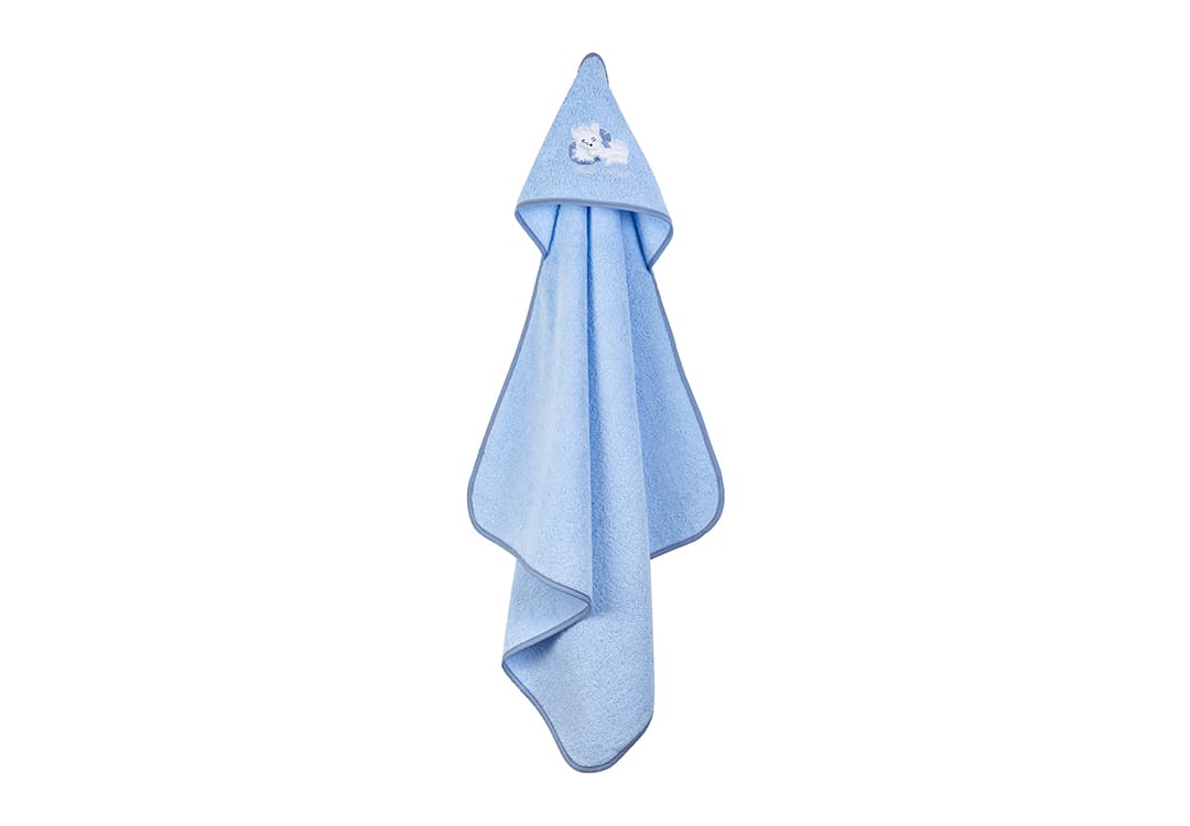 Cannon Towel Baby With Hood 1 PC - Cotton Blue