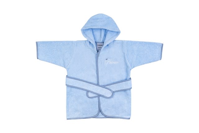 Cannon Baby Cotton Bathrobe With Hood  - 1 PC Blue