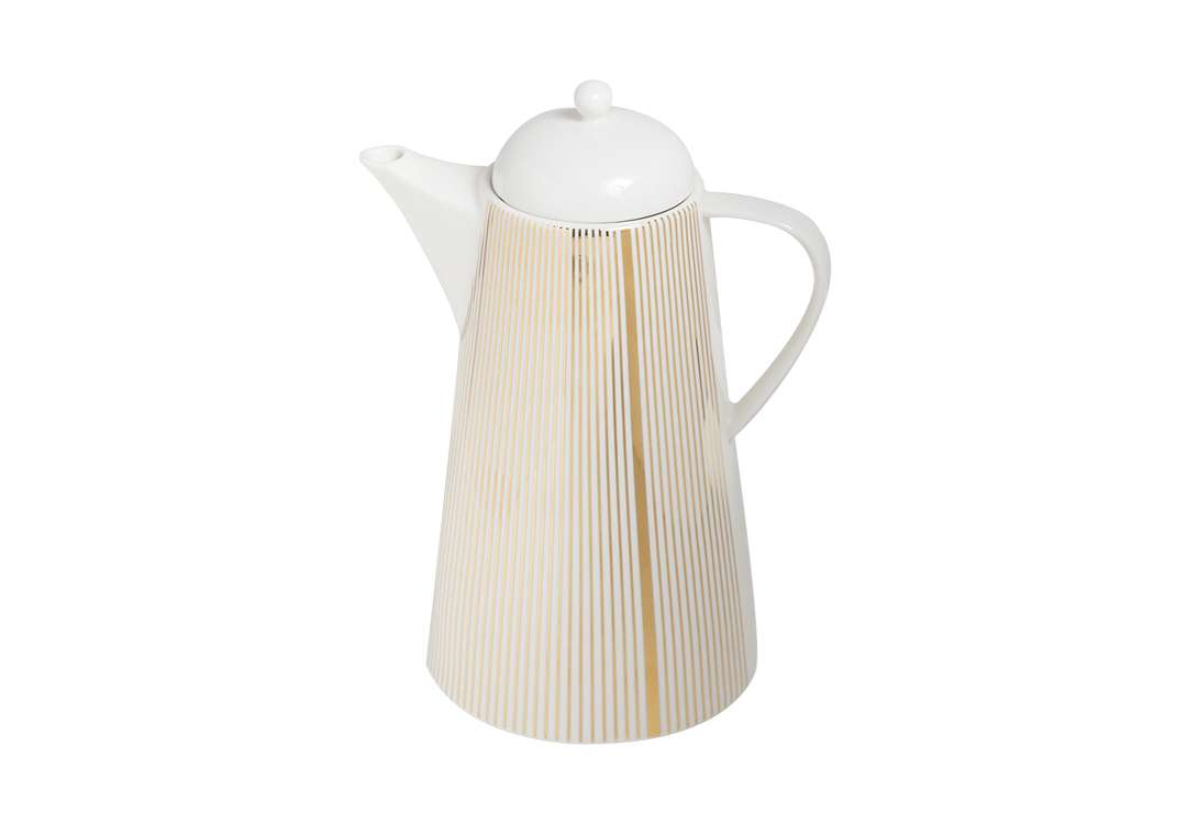 Hospitality Ceramic Tea Set 5 PCS - White