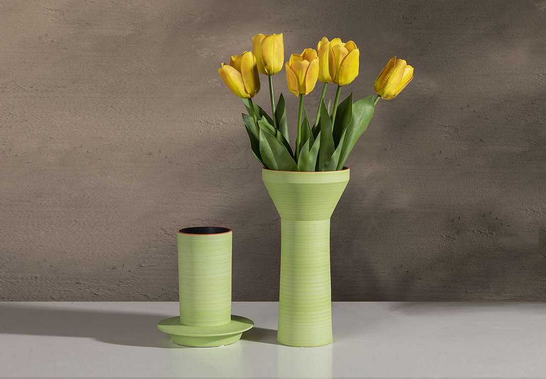 Flowers Artificial Tulips 1 PC - Green & Yellow