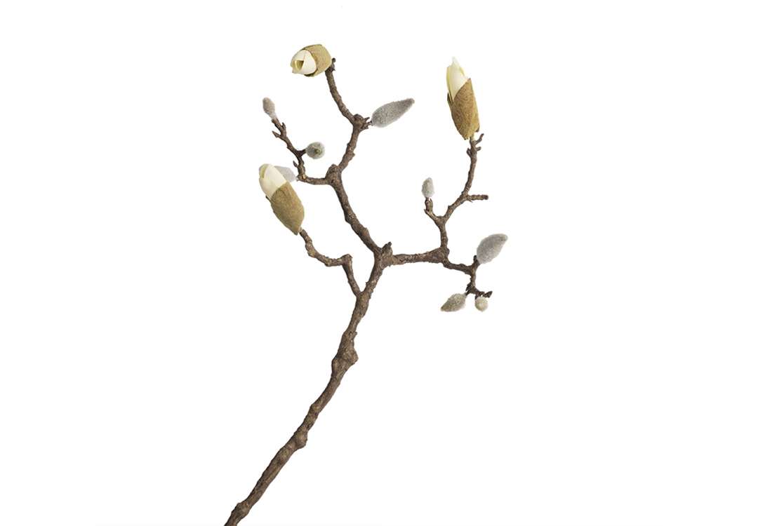 زهرة ماغنوليا الاصطناعية للديكور 1 قطعة - متعدد اللون