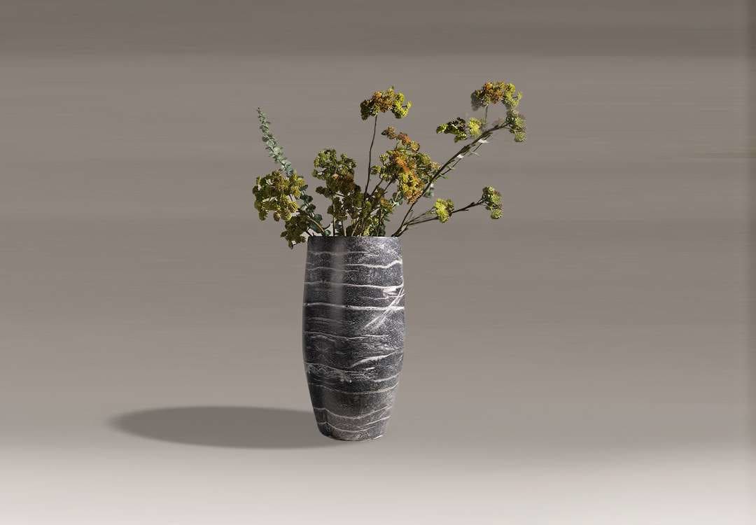 Vase Ceramic For Decor 1 PC - Black