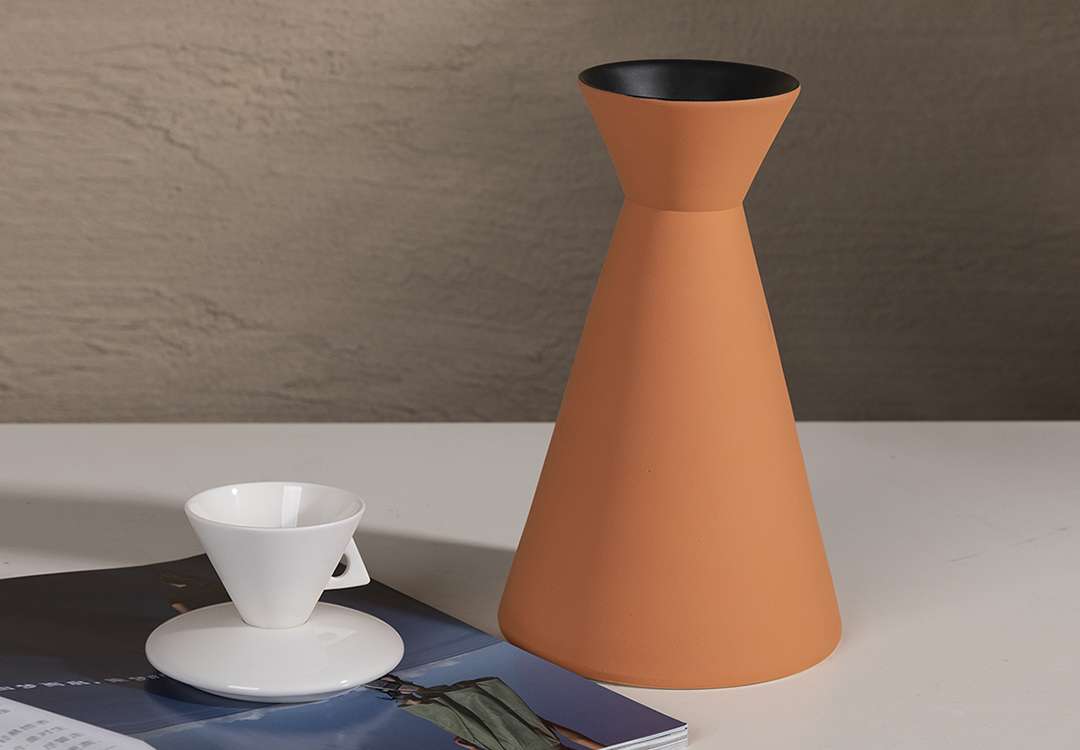 Handmade Vase For Decor - Orange