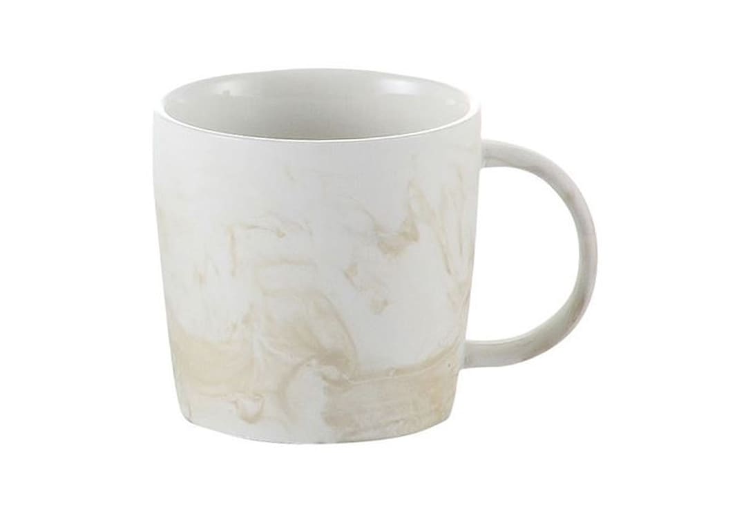 Ceramic Mug 1 PC - White & Cream