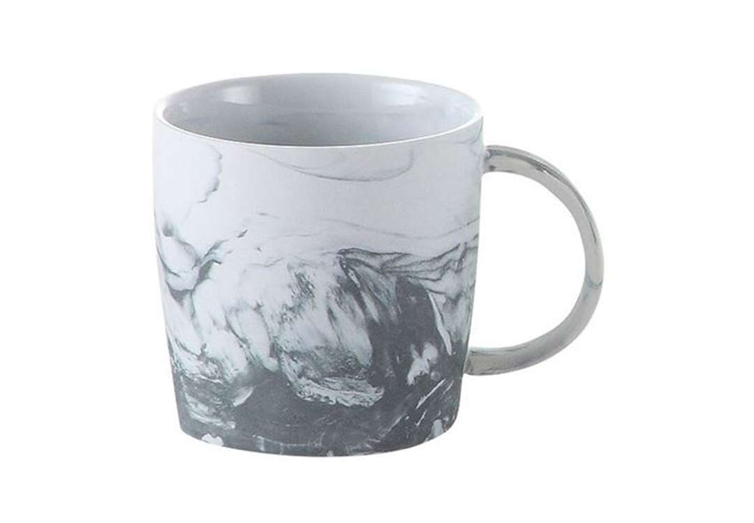 Ceramic Mug 1 PC - White & Grey