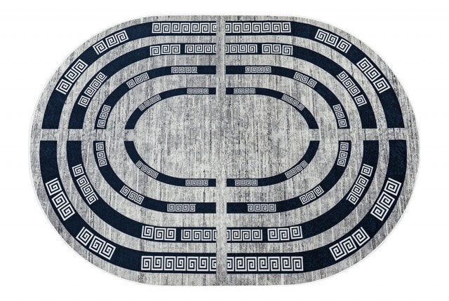 سجاد عازل للماء من أرمادا - بيضاوي ( 160 × 230 ) سم فيرزاتشي أسود و رمادي