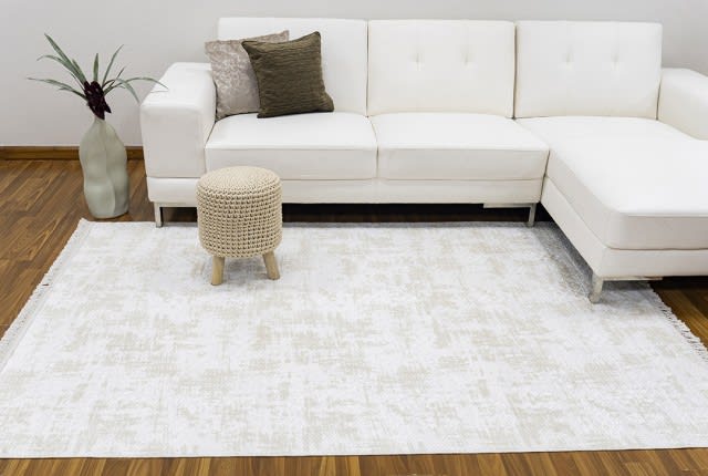 Armada Luxuary Velvet Carpet ( 150 x 233 ) Cream