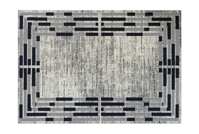 Armada Waterproof Carpet - ( 180 X 280 ) cm Versace Navi & Grey ( Without White Edges )