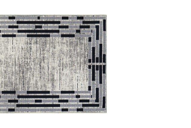 Armada Waterproof Passage Carpet - ( 300 X 80 ) cm Versace Black & Grey