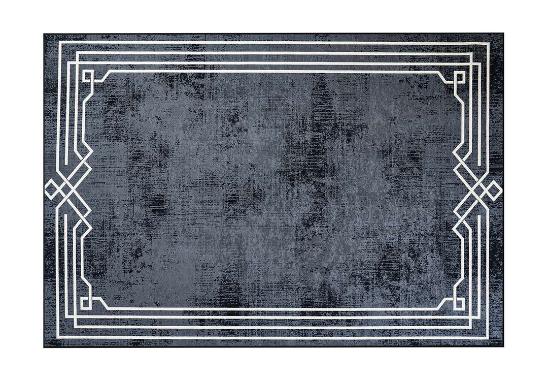 Armada Waterproof Carpet - ( 160 X 230 ) cm Navi & White ( Without White Edges )