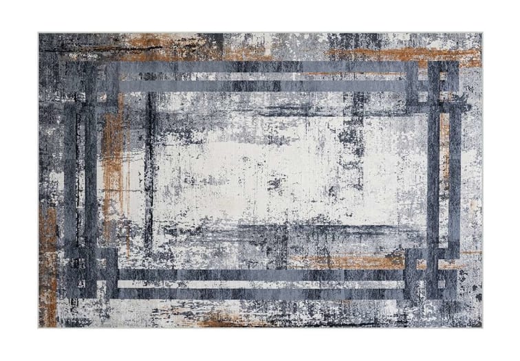 Armada Waterproof Carpet - ( 180 X 280 ) cm Grey & Off White