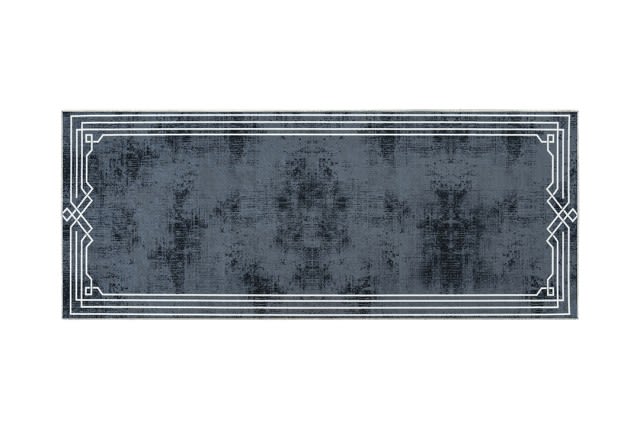 Armada Waterproof Carpet - ( 80 X 200 ) cm Navi & White ( Without White Edges )