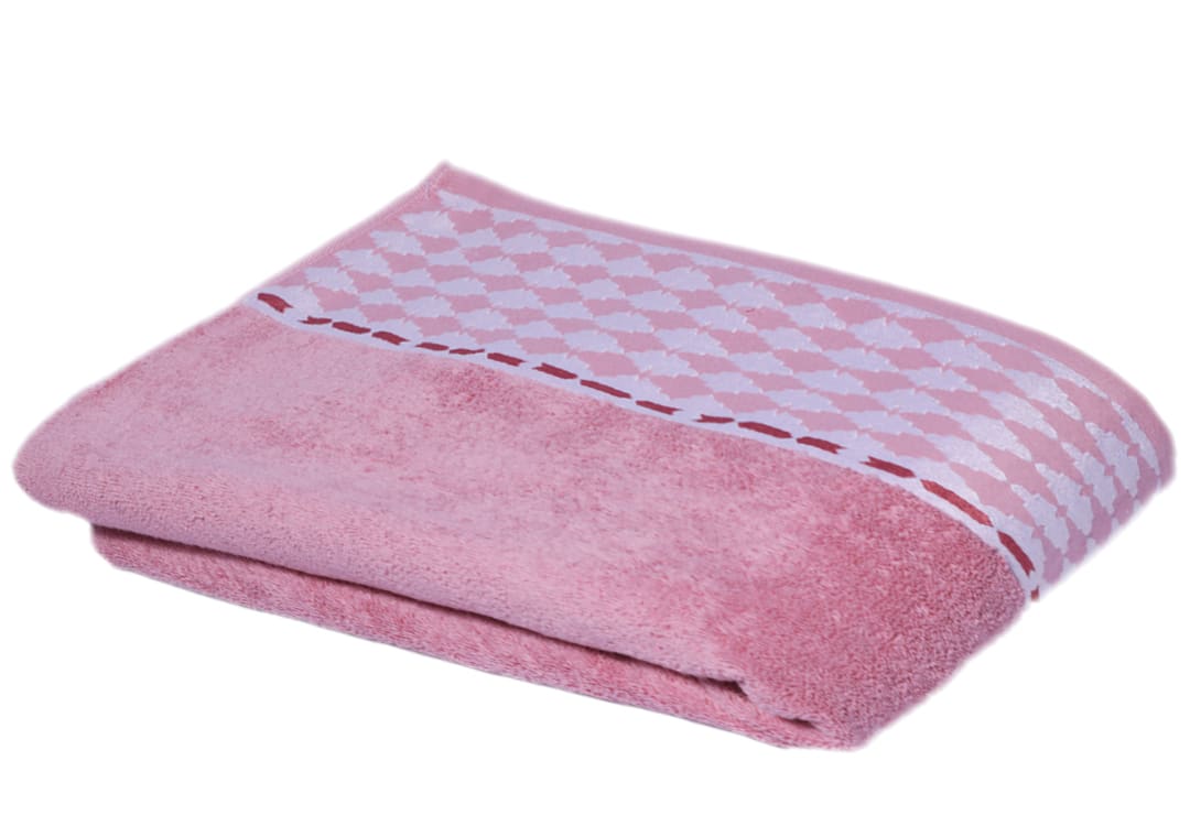Cannon Puzzle Towel - Pink ( 81 X 163 )