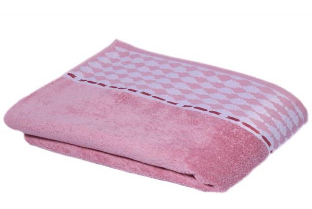 Cannon Puzzle Towel - Pink ( 81 X 163 )