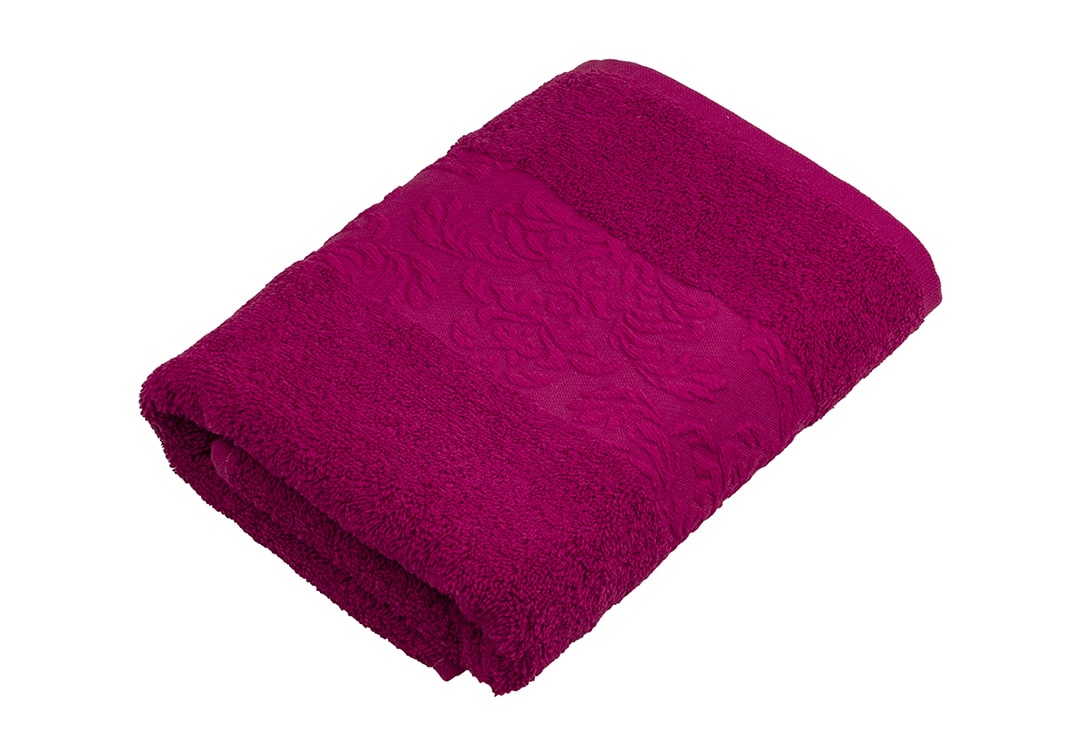 Hobby Towel 1 PC - Plain Stripe Rose Fuchsia