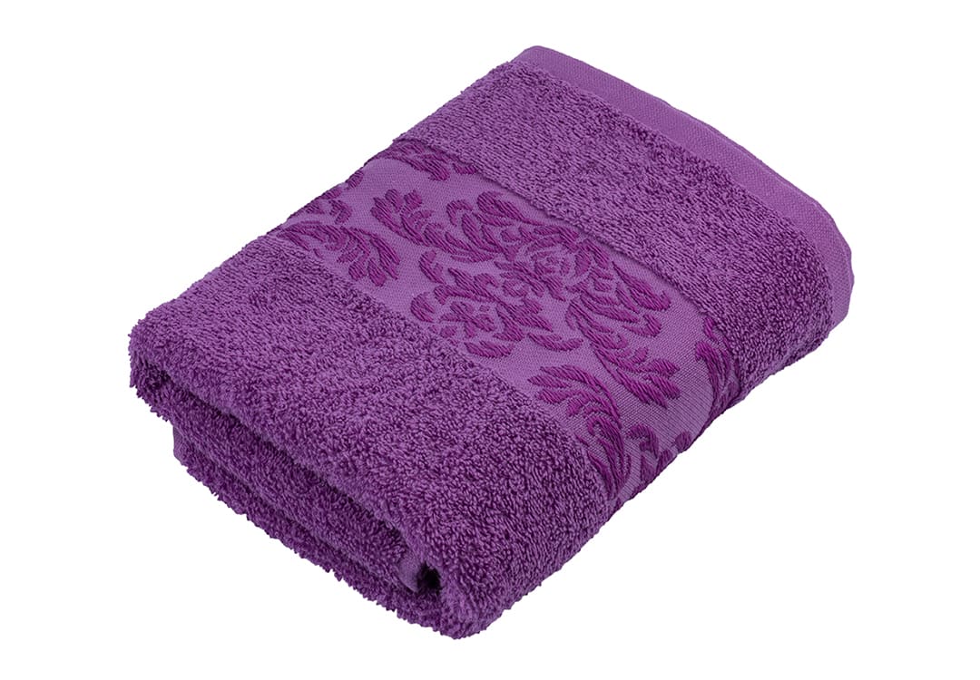 Hobby Towel 1 PC - Plain Stripe Rose Purple