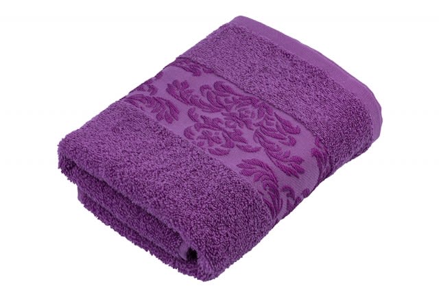Hobby Towel 1 PC - Plain Stripe Rose Purple