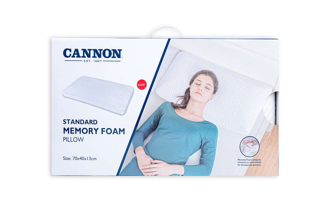 Cannon Memory Foam Standard Pillow ( Hard )