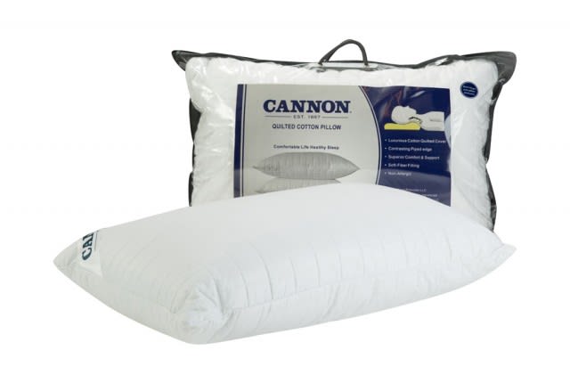 Cannon Luxurious Cotton Quilted Pillow - ( 50 X 75 ) cm ( Medium Hardness )