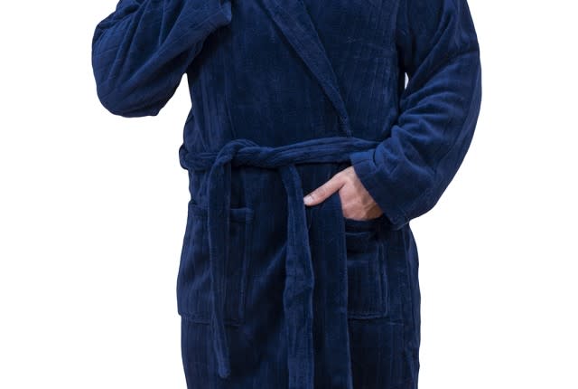 Armada Comfortable Robe For Men 1 PC - Blue ( S )