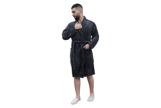 Armada Comfortable Robe For Men 1 PC - D.Grey ( S )
