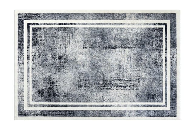Armada Waterproof Carpet - ( 180 X 280 ) cm Off-White & Black ( Without White Edges )