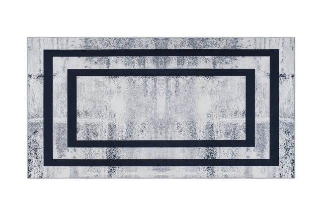Armada Waterproof Passage Carpet - ( 80 X 150 ) cm White & Grey & Black ( Without White Edges )